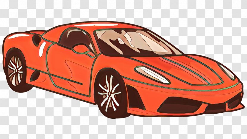 Land Vehicle Supercar Car Luxury - Cartoon - Ferrari F430 Challenge Model Transparent PNG