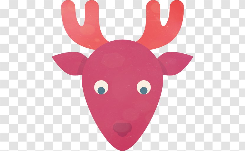 Reindeer Moose Santa Claus Icon - Deer Transparent PNG
