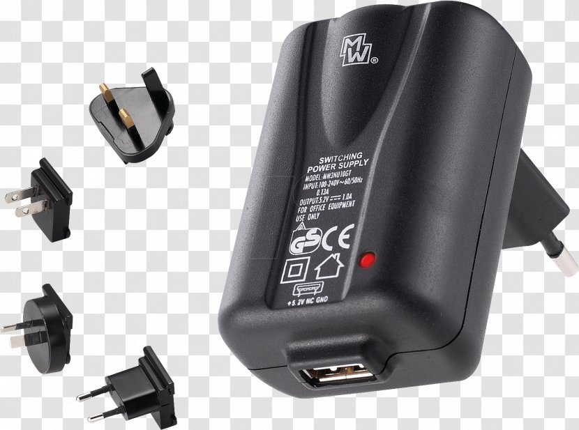 Battery Charger AC Adapter USB Power Plugs And Sockets - Hardware - Eco-friendly Transparent PNG