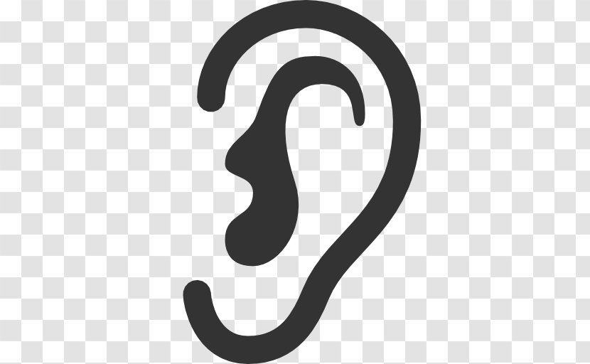 Listening - Silhouette - Ears Transparent PNG