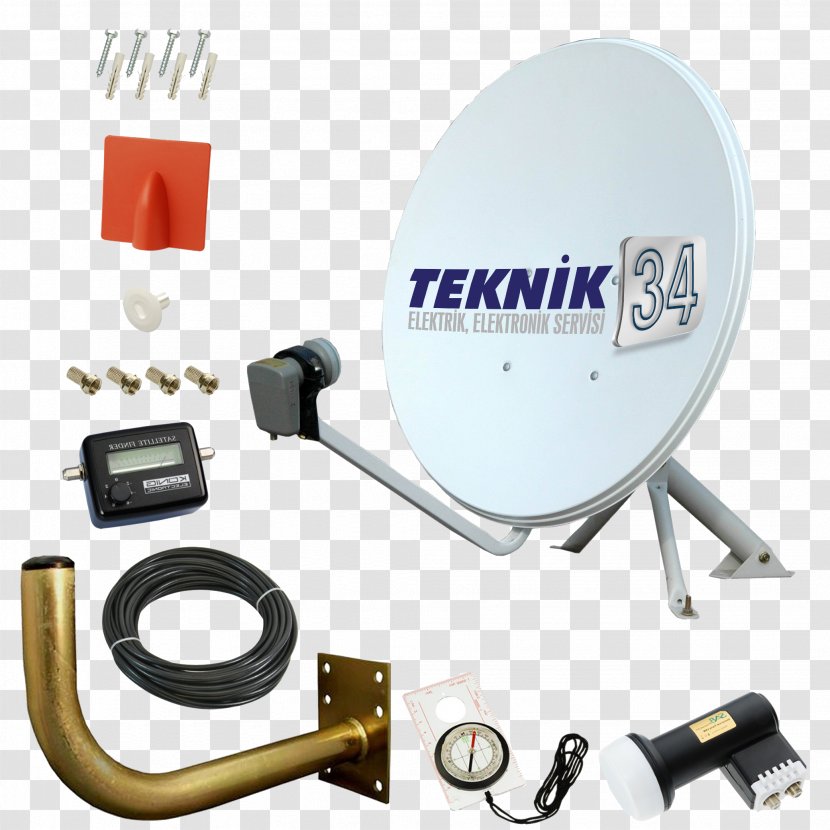 Satellite Dish Aerials Television Parabolic Antenna Cable - Communication - Anten Transparent PNG