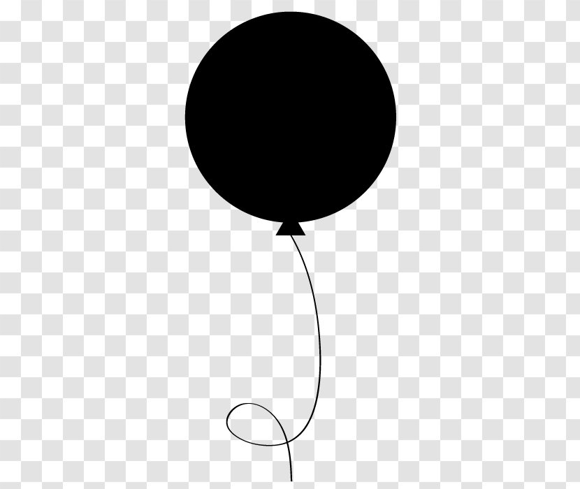 Black Balloon - Point - Blackandwhite M Transparent PNG