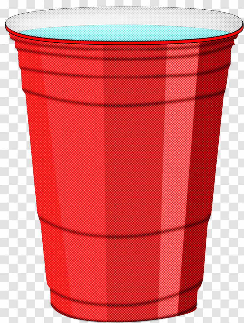 Red Plastic Cylinder Tumbler Cup Transparent PNG