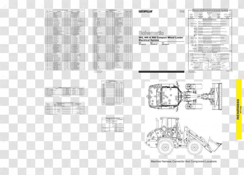 Paper Drawing /m/02csf - Area - Cat 988h Wheel Loader Caterpillar Transparent PNG