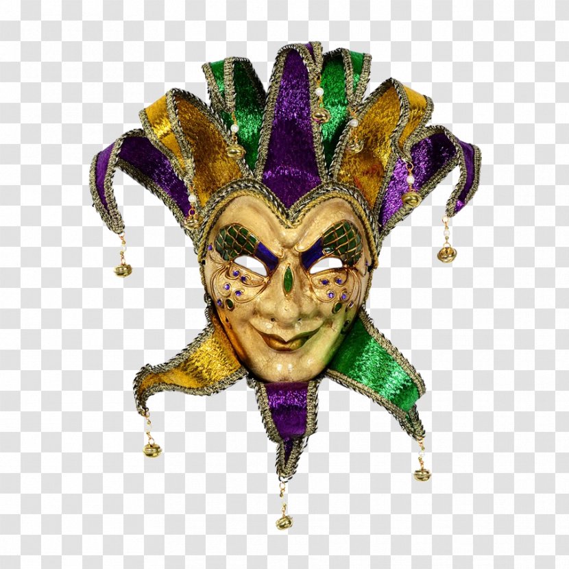 Carnival Of Venice New Orleans Mask Mardi Gras - Clown Transparent PNG