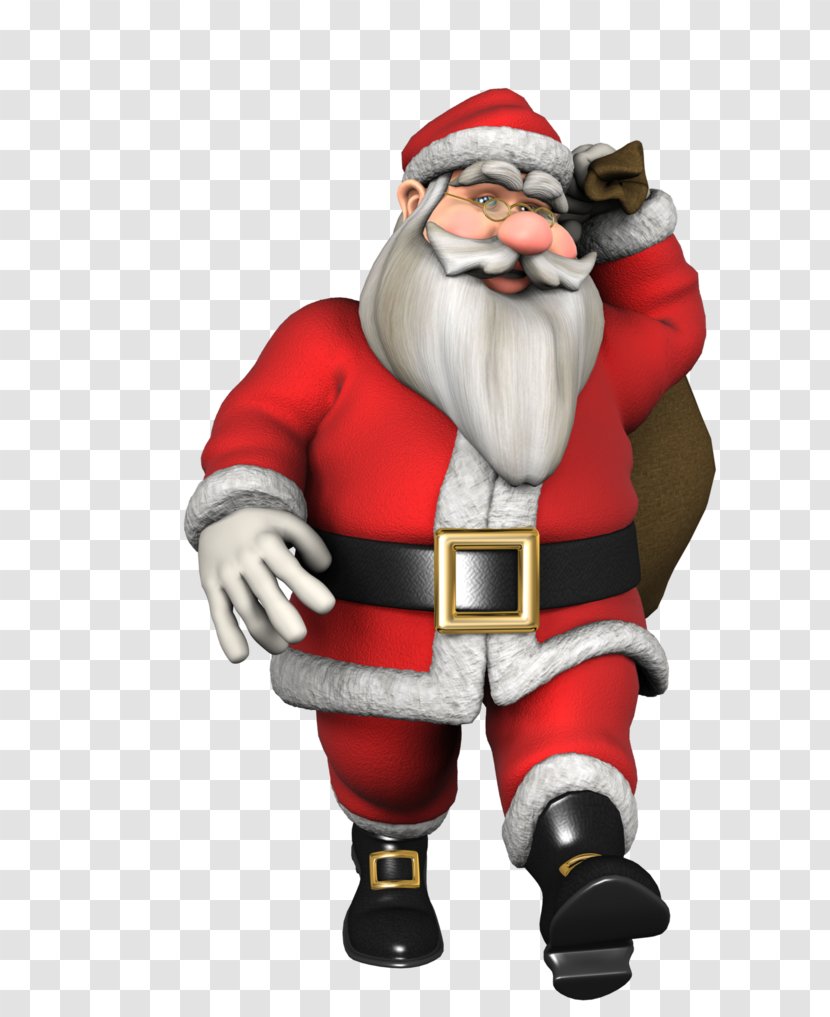 Santa Claus Rendering Animation - Fictional Character Transparent PNG
