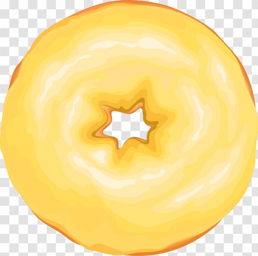 Doughnut Calabaza Beignet - Orange - Yellow Delicious Donut Transparent PNG