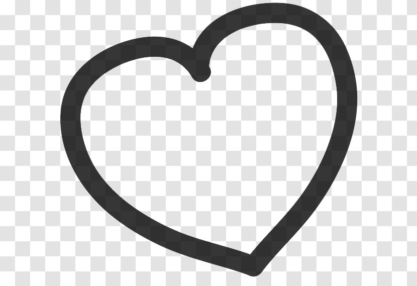 Heart Black And White Drawing Clip Art - Hartje Transparent PNG