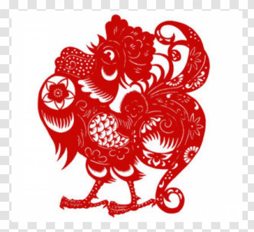 Rooster Chinese Zodiac New Year Astrological Sign - Cartoon Transparent PNG