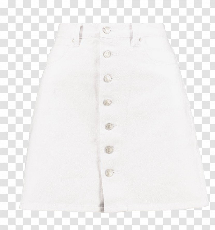 Skirt - White - Denim Transparent PNG