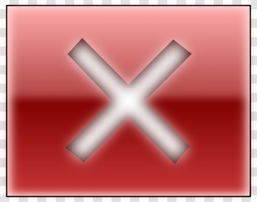 Button Symbol Clip Art - Wrong Transparent PNG