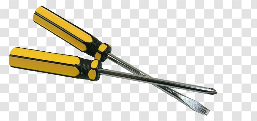 Tool Screwdriver Handle - Blade - Yellow Transparent PNG
