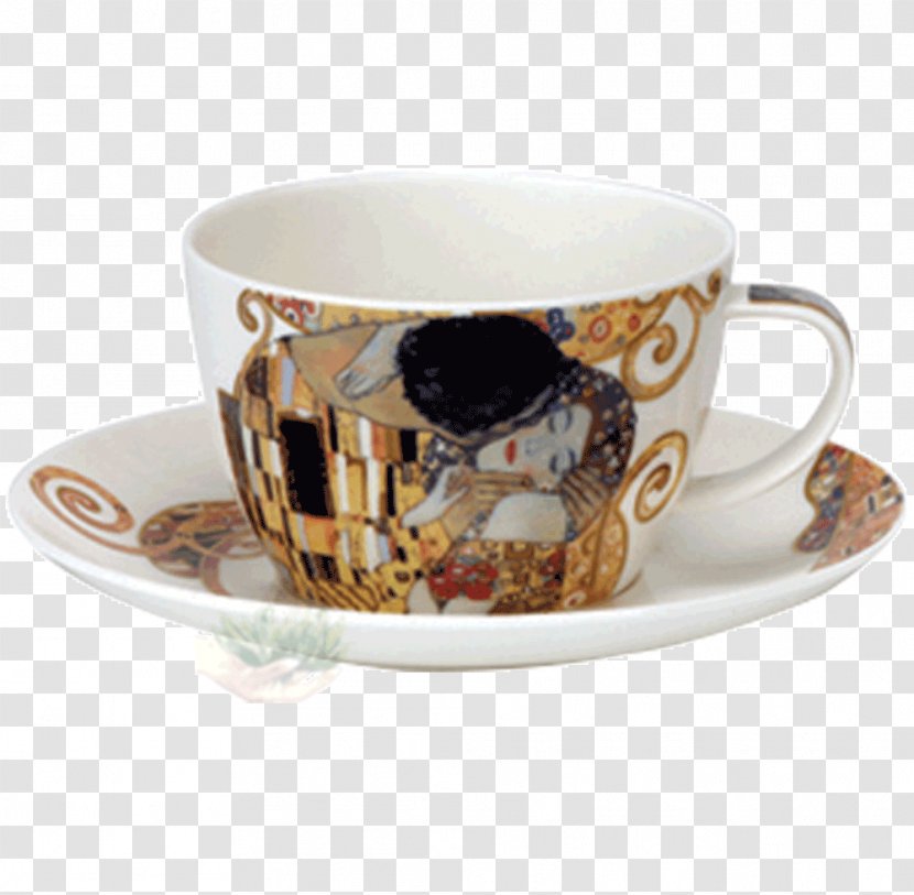 Coffee Cup Belle Époque Tea Mug - Cafe - Gustav Klimt Transparent PNG