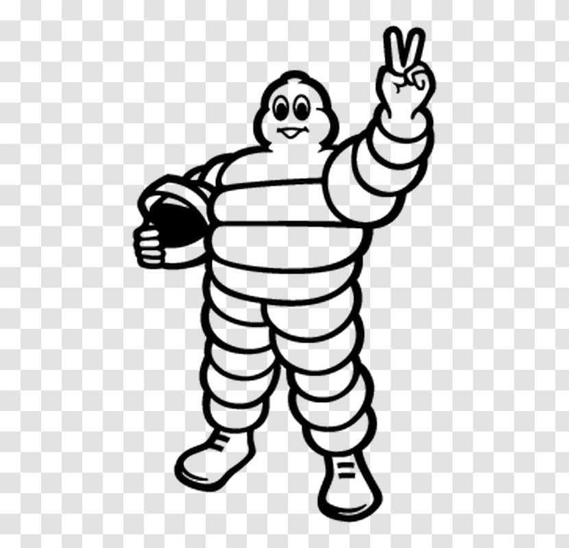 Car Michelin Man Tire Logo - Hand Transparent PNG