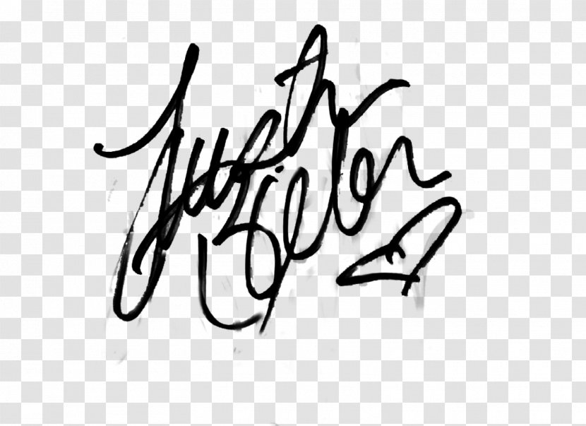 My World Tour Signature Autograph Never Say Never: The Remixes - Brand Transparent PNG