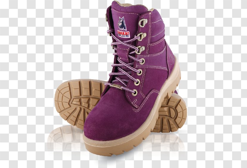 Steel-toe Boot Cap Workwear Purple - Work Boots Transparent PNG