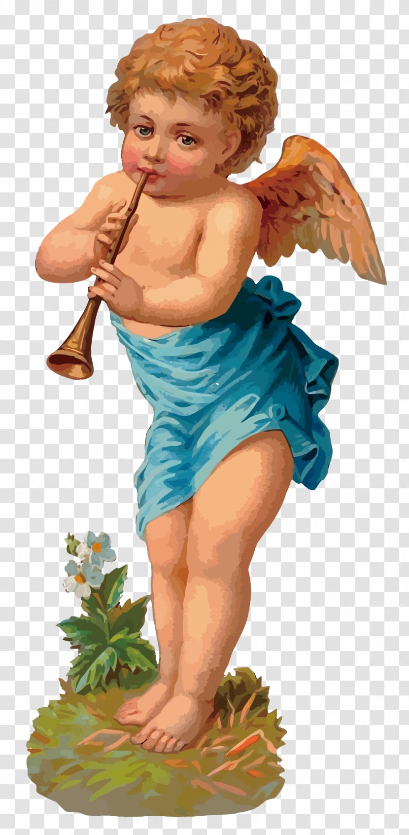 The Art Of Painting Oil Angel - Heart - Little Trumpet Vector Transparent PNG