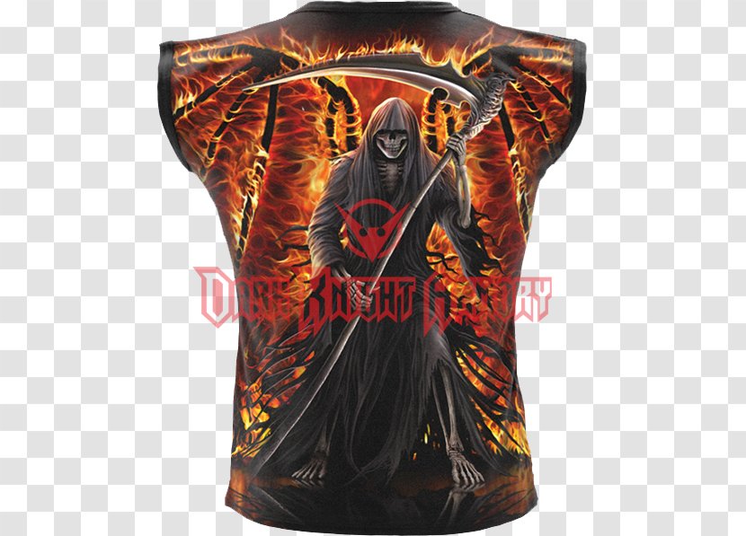 Long-sleeved T-shirt Clothing Death - Top Transparent PNG