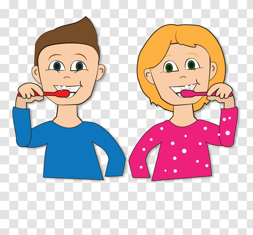 Tooth Brushing Child Dentistry Clip Art - Silhouette Transparent PNG