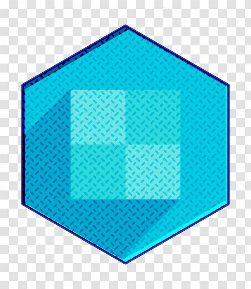 Social Media Icon - Rectangle Electric Blue Transparent PNG