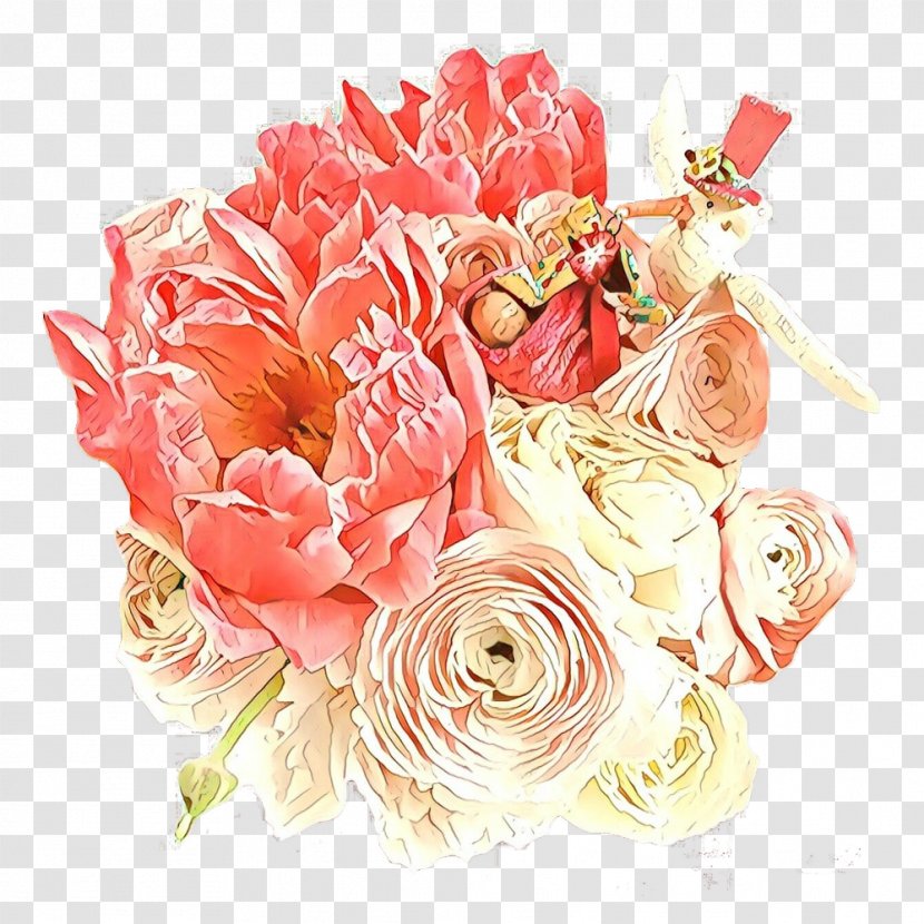 Pink Flower Cartoon - Delivery - Floribunda Arranging Transparent PNG