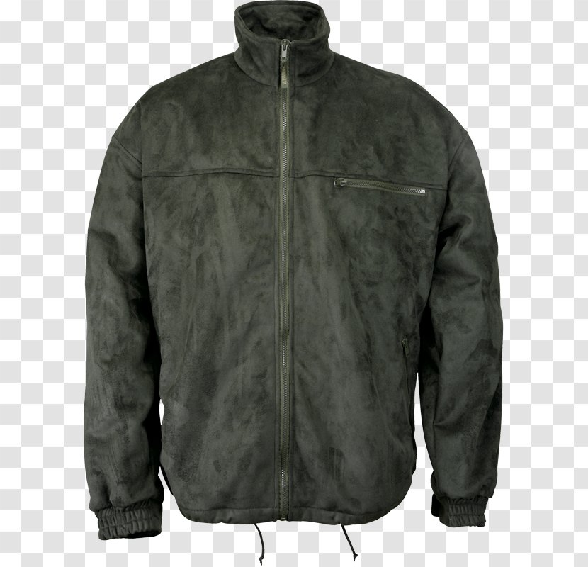 Leather Jacket Polar Fleece Fur Sleeve Transparent PNG