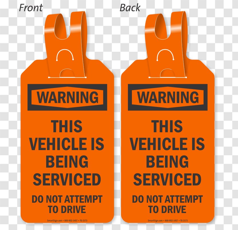 Vehicle Driving Forklift Tag - Text - Caution Plate Transparent PNG