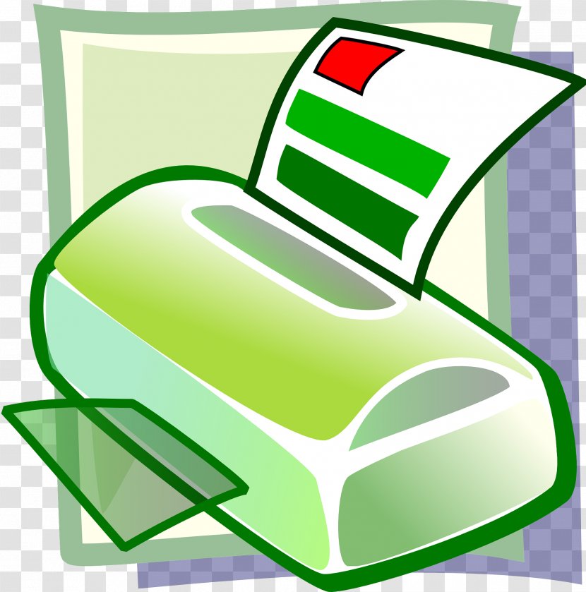 Cartoon Computer - Printing - Green Transparent PNG