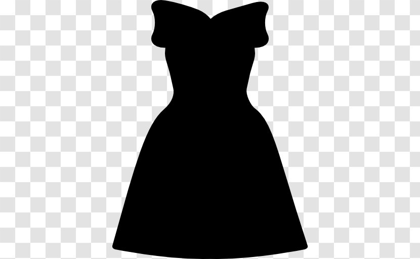 Little Black Dress Shoulder Gown Sleeve - And White Transparent PNG
