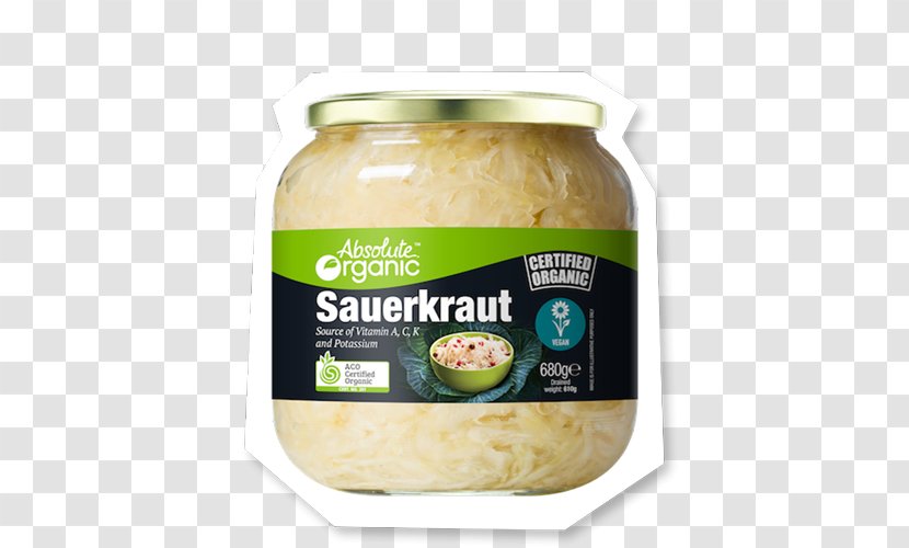 Organic Food Condiment Certification - Sauerkraut Transparent PNG