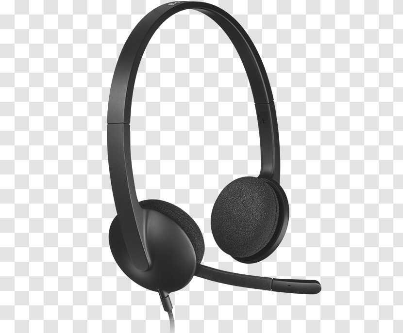 Microphone Logitech H340 Digital Audio Headset Headphones - Technology - Computer Transparent PNG