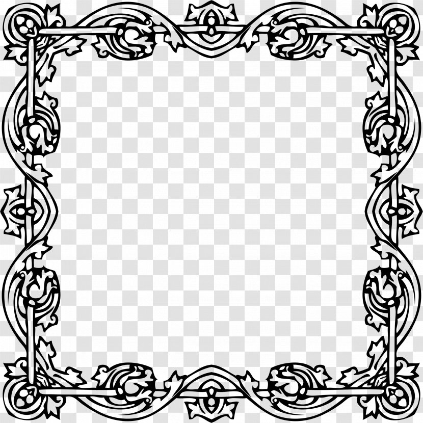 Victorian Era Picture Frames Ornament Clip Art - Frame Transparent PNG