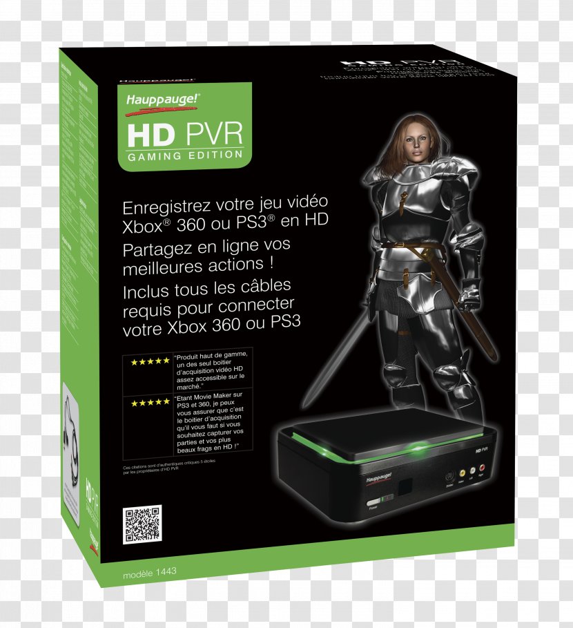 Xbox 360 Hauppauge Digital Video Recorders HD PVR Gaming Edition - Capture - AdapterUSB 2.0USB Transparent PNG