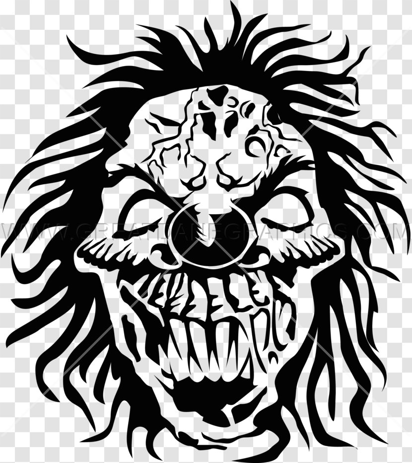 Lion Black And White Sleeve Tattoo Black-and-gray Clip Art - Frame Transparent PNG