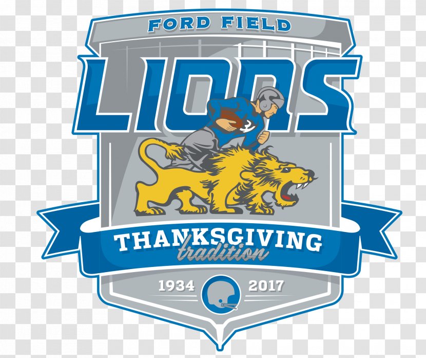 Detroit Lions Logo Label Organization - Brand Transparent PNG