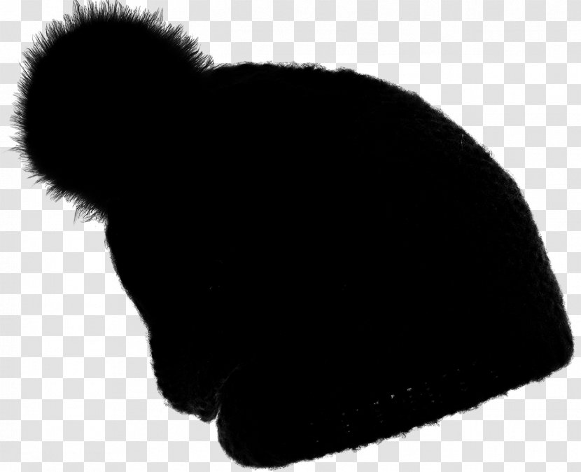 Beanie Black M - Hat - Fur Transparent PNG