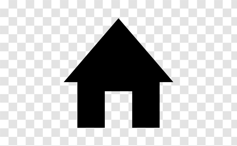 Symbol Home Screen House - Black Transparent PNG