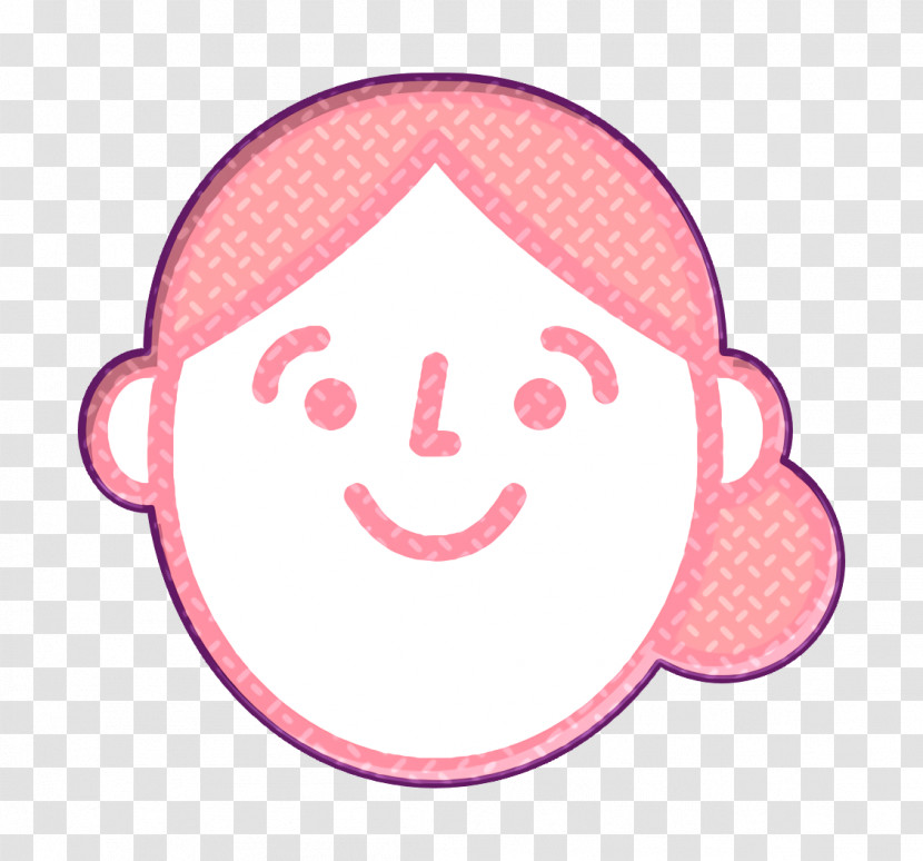 Woman Icon Emoji Icon Happy People Icon Transparent PNG