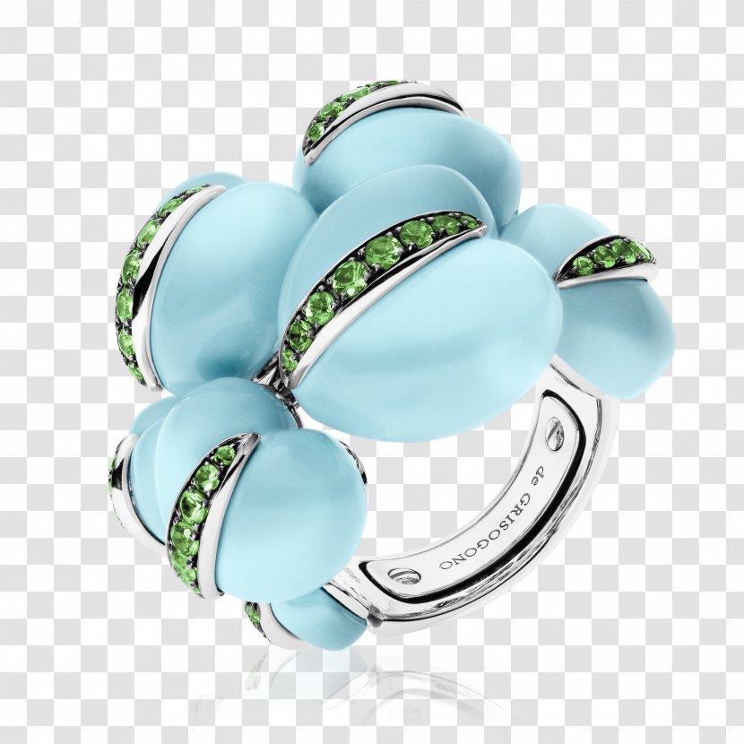 Turquoise De Grisogono Ring Jewellery Emerald - Sapphire Transparent PNG