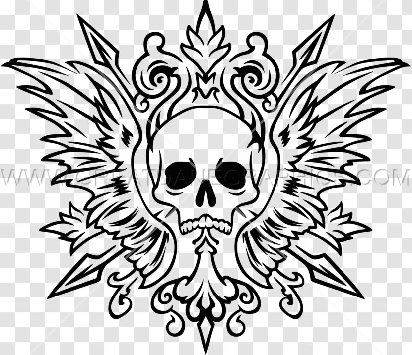 Drawing 2016/05/28 Tribe Clip Art - Symbol - Wing Skull Transparent PNG