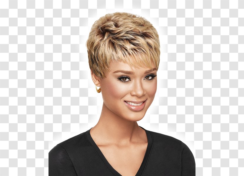 Pixie Cut Hairstyle Wig Short Hair - Blond Transparent PNG