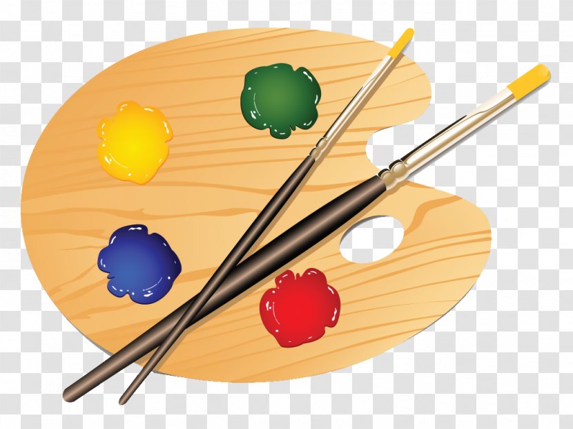 Painting Palette Drawing Tool - Cuisine - Paint Palate Cliparts Transparent PNG