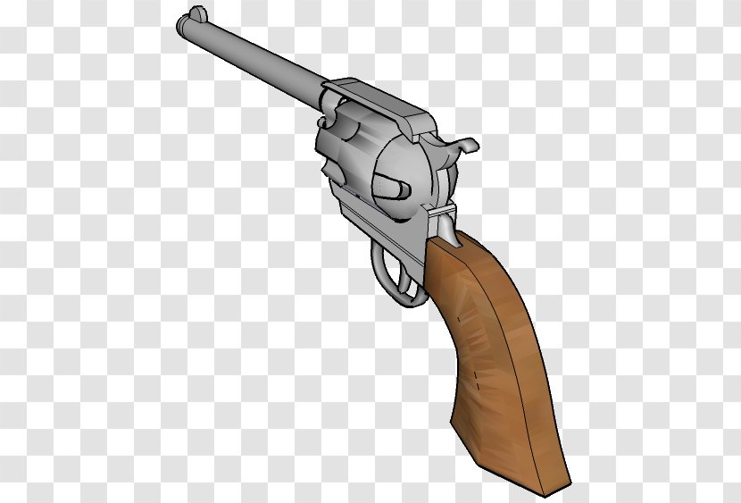 Revolver American Frontier Pistol Cowboy Weapon - Air Gun Transparent PNG