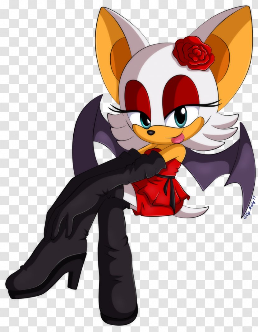 Rouge The Bat SegaSonic Hedgehog Dress Sonic Adventure - Beautiful Shading Transparent PNG