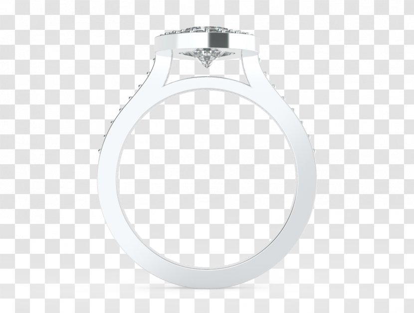 Silver - Jewellery - Ring Halo Transparent PNG