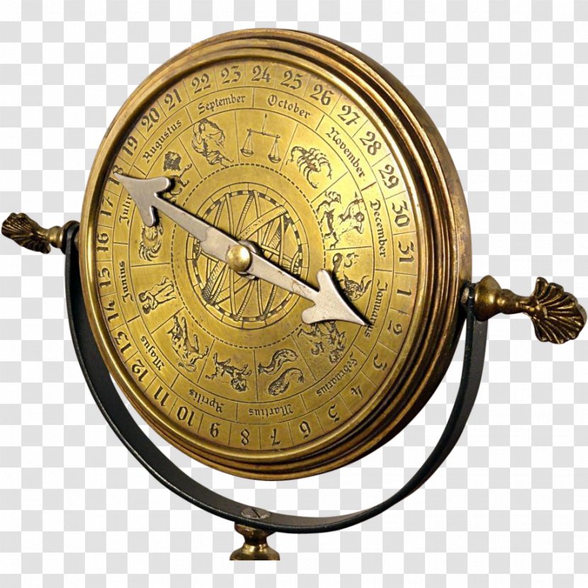 Clock Perpetual Calendar Zodiac Astrology - And Astronomy Transparent PNG