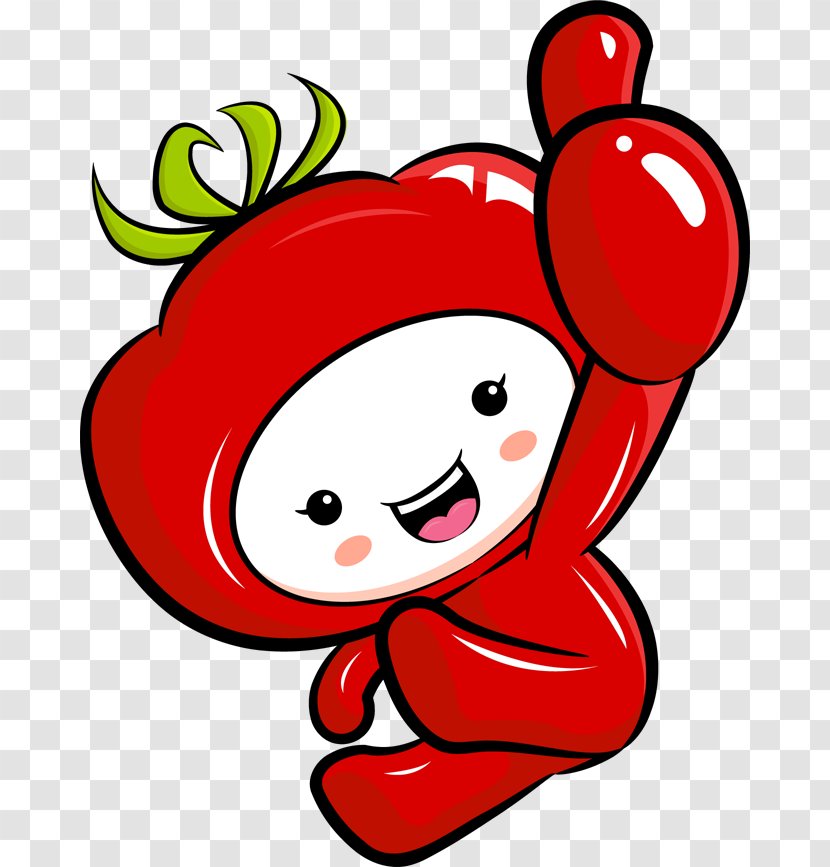 Cartoon - Heart - Thumbs Red Pepper Transparent PNG