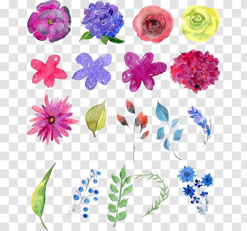 Floral Design Watercolor Painting Drawing - Flowers Transparent PNG