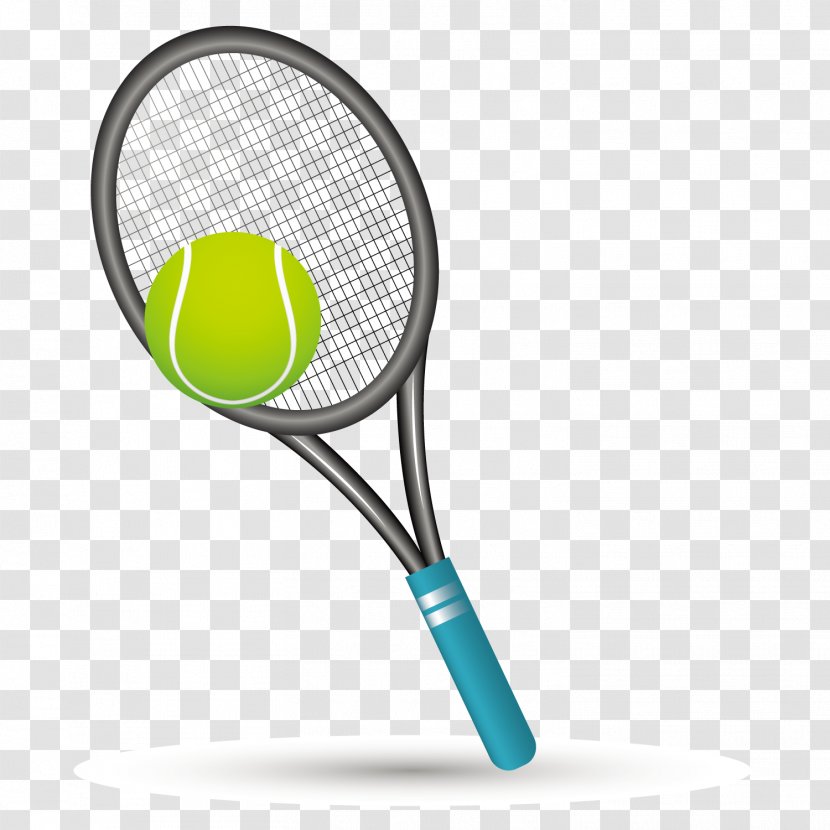 Strings Tennis Racket Rakieta Tenisowa - Vector Transparent PNG