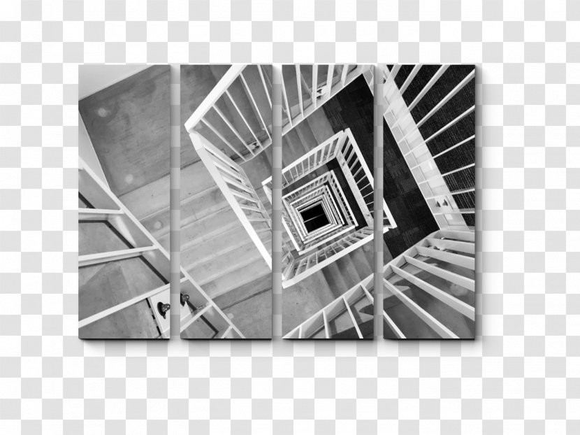 Stairs Handrail Steel Stair Tread Black And White - Structure Transparent PNG